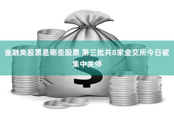 金融类股票是哪些股票 第三批共8家金交所今日被集中关停