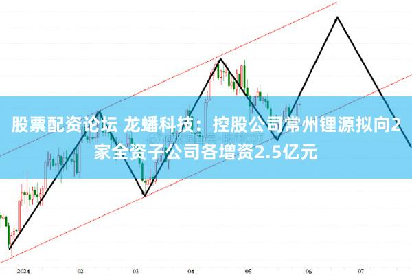 股票配资论坛 龙蟠科技：控股公司常州锂源拟向2家全资子公司各增资2.5亿元